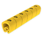 UNEX - Señalizadores precortados 9 4-8 mm Unex en PVC plastificado color amarillo