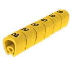 UNEX - Señalizadores precortados B 4-8 mm Unex en PVC plastificado color amarillo
