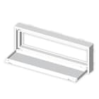 UNEX - Placa simple para mecanismos raíl DIN Unex en U24X color blanco