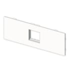 UNEX - Placa simple para mecanismos Simon 27 Unex en U24X color blanco