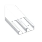 UNEX - Canal para mecanismos 50x150 mm de 2 tapas de 65 y 65 mm Unex en U43X sin halógenos color blanco