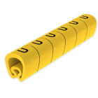 UNEX - Señalizadores precortados U 4-8 mm Unex en PVC plastificado color amarillo