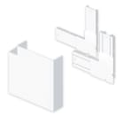UNEX - Ángulo plano de 70x210 mm Unex en U24X color blanco