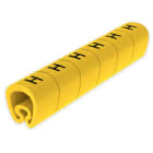 UNEX - Señalizadores precortados H 7-18 mm Unex en PVC plastificado color amarillo