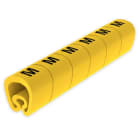 UNEX - Señalizadores precortados M 7-18 mm Unex en PVC plastificado color amarillo