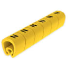 UNEX - Señalizadores precortados N 7-18 mm Unex en PVC plastificado color amarillo