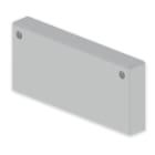 UNEX - Tapa final de 60x150 mm Unex en U23X color gris