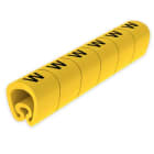 UNEX - Señalizadores precortados W 7-18 mm Unex en PVC plastificado color amarillo