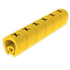 UNEX - Señalizadores precortados X 7-18 mm Unex en PVC plastificado color amarillo