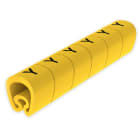 UNEX - Señalizadores precortados Y 7-18 mm Unex en PVC plastificado color amarillo
