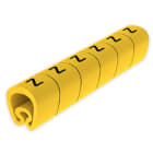 UNEX - Señalizadores precortados Z 7-18 mm Unex en PVC plastificado color amarillo
