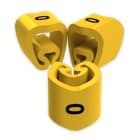 UNEX - Señalizadores cortados 0 2-5 mm Unex en PVC plastificado color amarillo