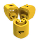 UNEX - Señalizadores cortados 1 2-5 mm Unex en PVC plastificado color amarillo