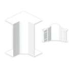 UNEX - Ángulo interior de 50x130 mm Unex en U24X color blanco