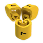 UNEX - Señalizadores cortados 7 2-5 mm Unex en PVC plastificado color amarillo