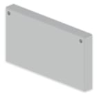 UNEX - Tapa final de 100x200 mm Unex en U23X color gris