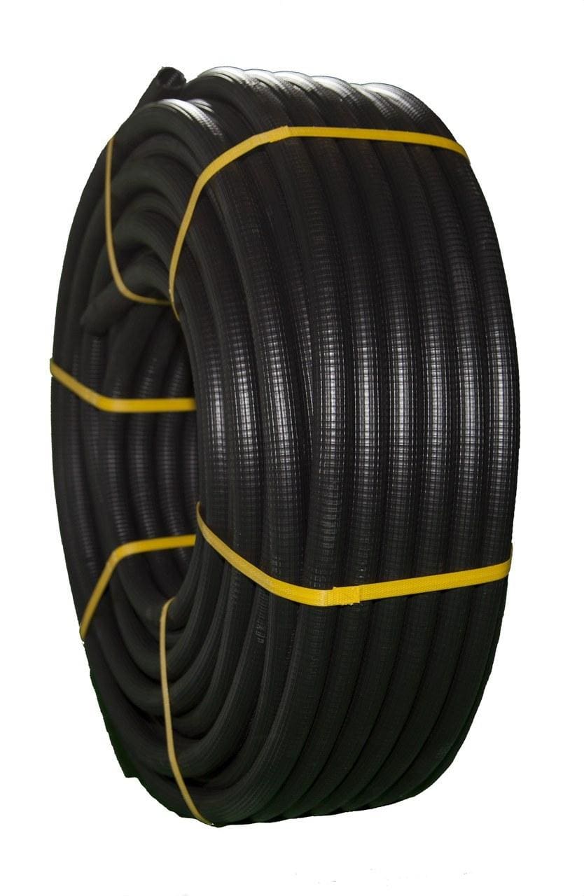 TUPERSA - Tubo flexible de PVC corrugado forrado diámetro 50 negro