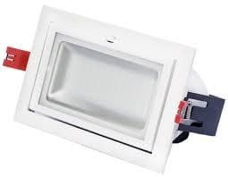 THREELINE - DOWNL.LED ORIENT.CUAD.40W BL FRIO/BL.