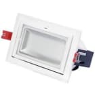 THREELINE - DOWNL.LED ORIENT.CUAD.40W BL FRIO/BL.
