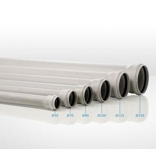ITALSAN - TUBO 1 BOCA SILERE PP D.135 1000MM