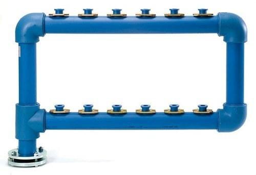 ITALSAN - Batería toma bandera 2 filas 8 contadores diámetro 75 64x77cm