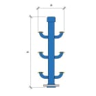 ITALSAN-NIRON - Colector pletina en CANDELABRO 4 salidas diámetro 75 51x28cm