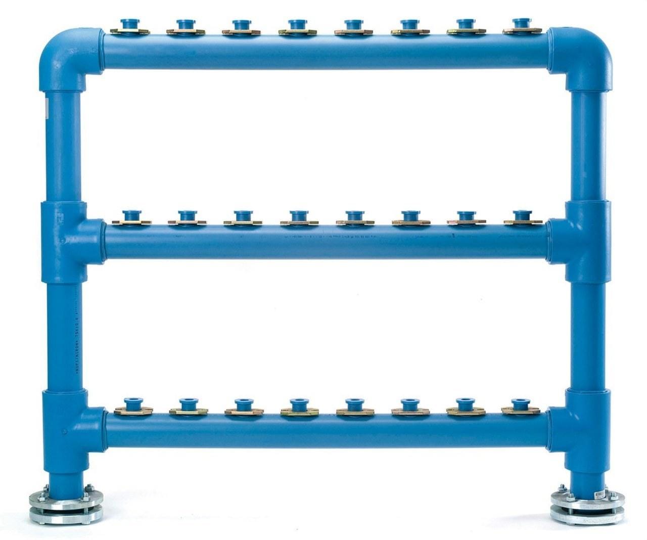ITALSAN - Batería doble alimentación 3 filas 27 contadores diámetro 75 105x140cm