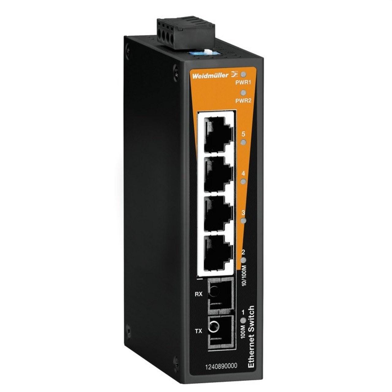 WEIDMULLER - Switch de red no gestionado IE-SW BL05-4TX-1SC
