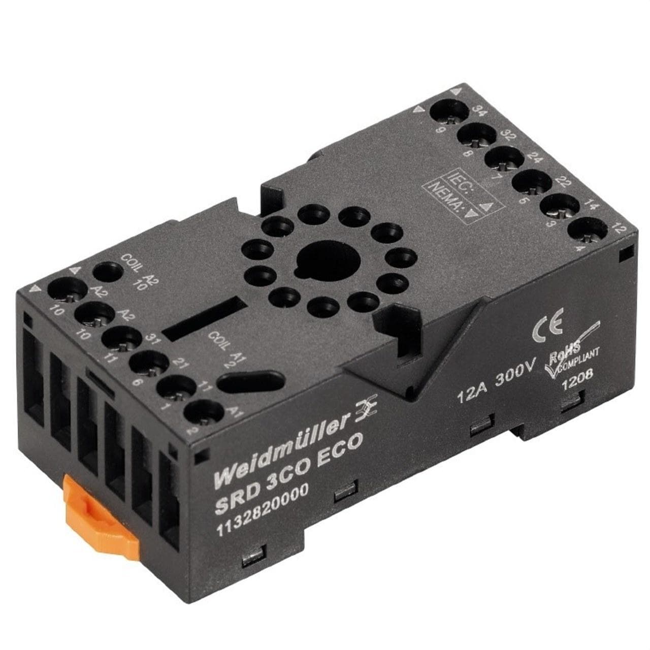 WEIDMULLER - Base portareles SRD ECO 3 contactos