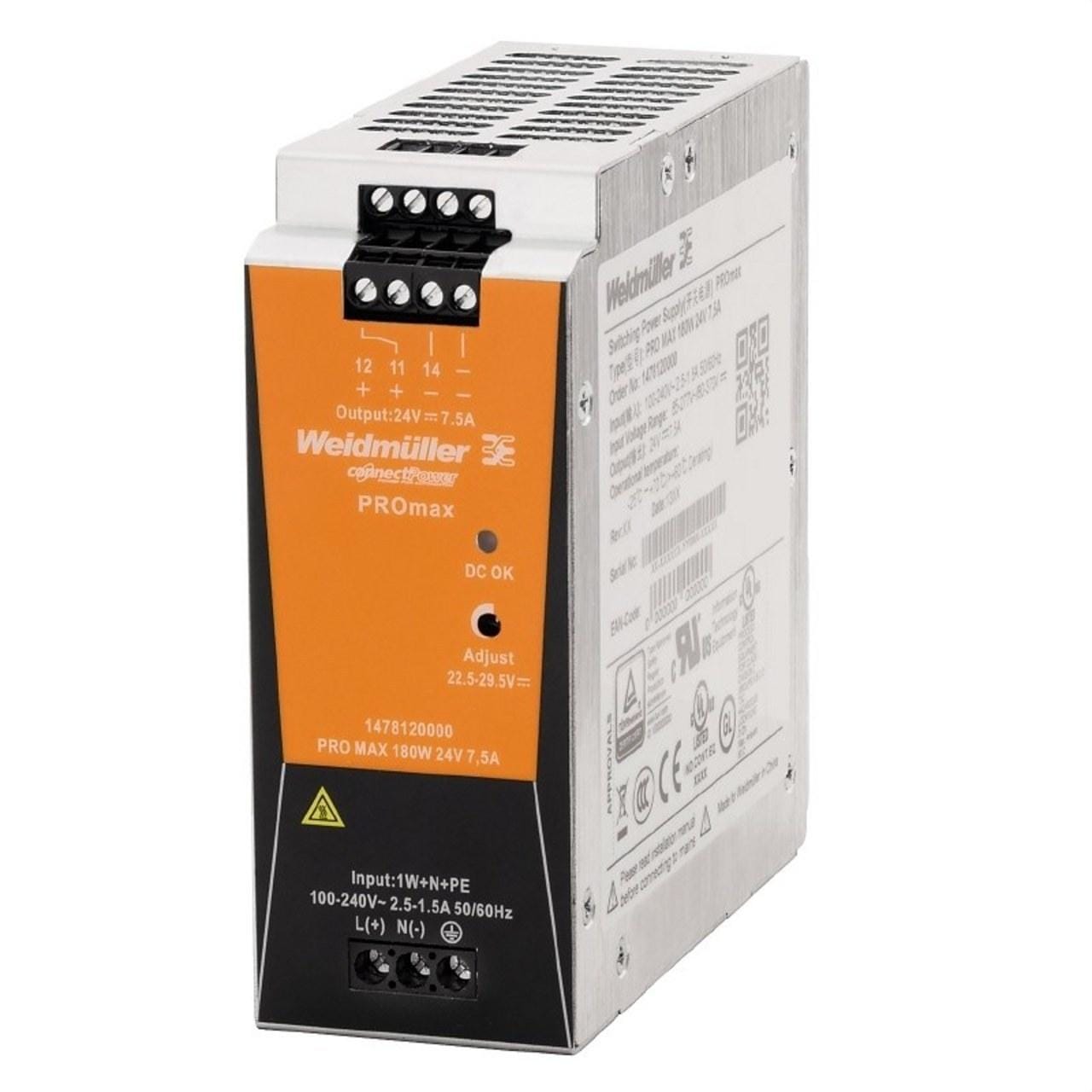 WEIDMULLER - Fuente alimentación PRO MAX 180W 24V 7,5A