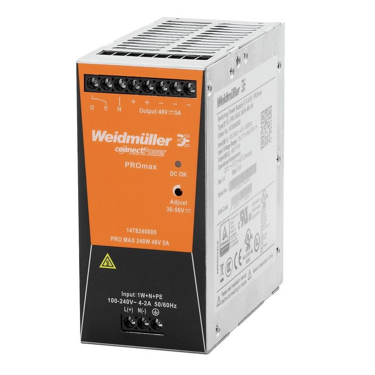 WEIDMULLER - Fuente alimentación PRO MAX 240W 24V 10A