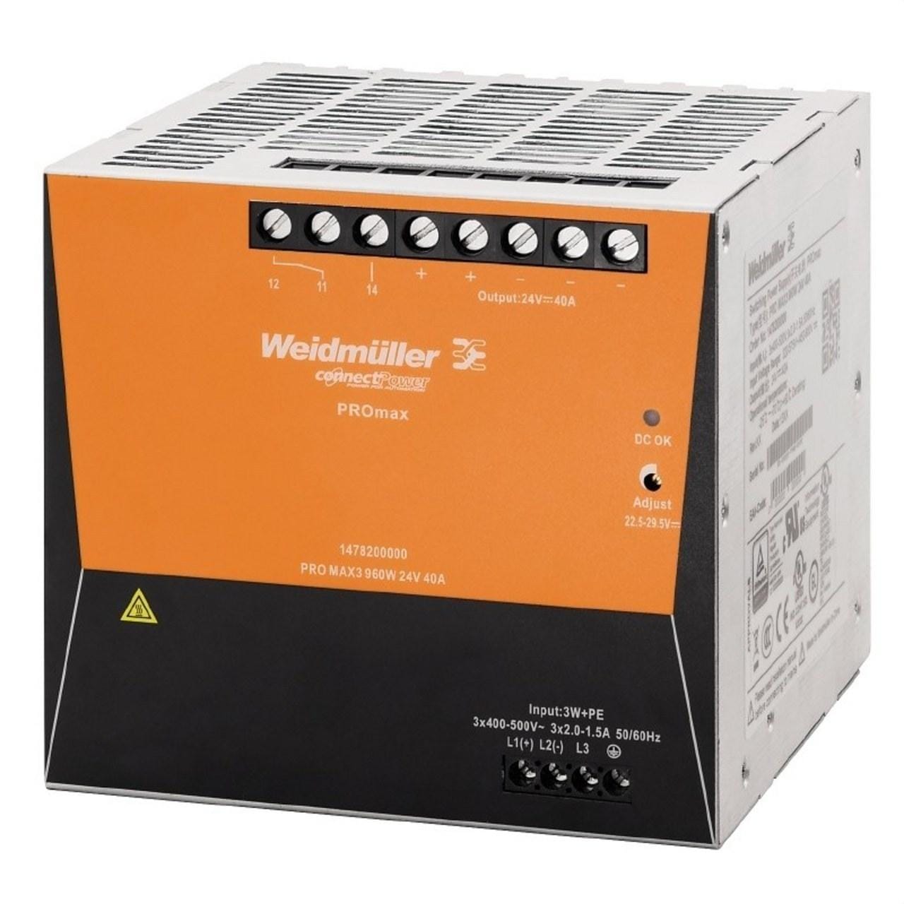 WEIDMULLER - Fuente alimentación PRO MAX3 960W 24V 40A