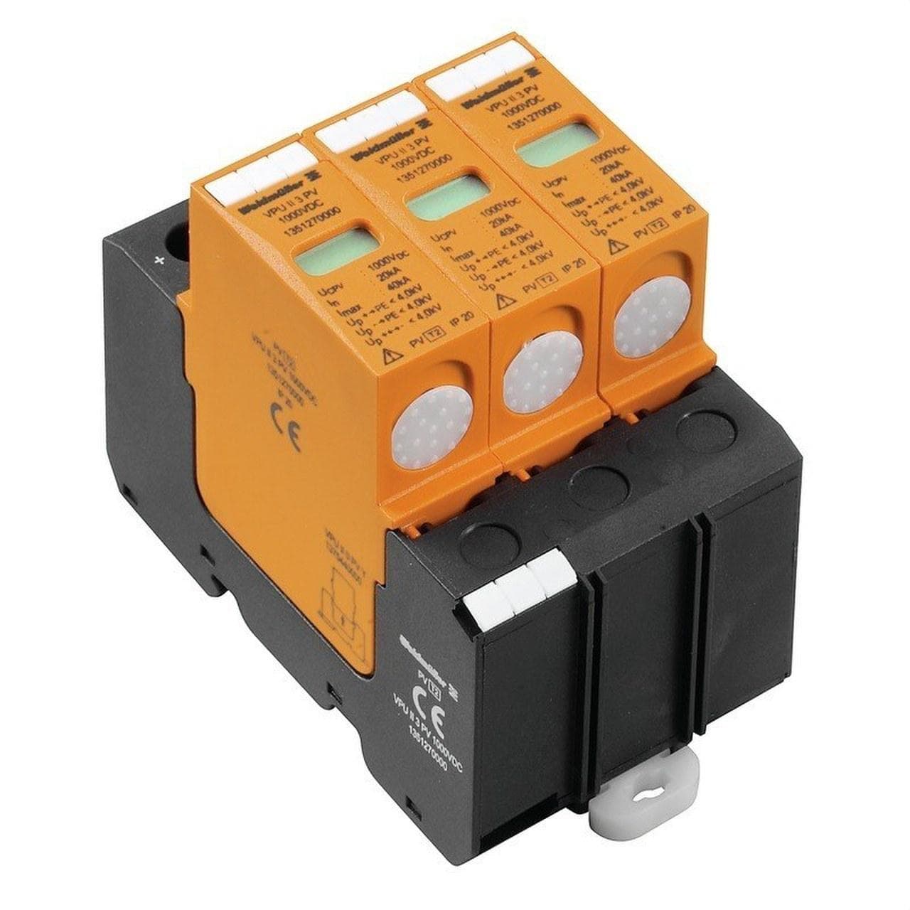 WEIDMULLER - Protección sobretensión VPU II 3 PV 1000VDC