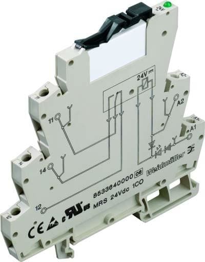 WEIDMULLER - RELE MRS 24VDC 1CC 6AMP/250V BRIDA/TORNILLO