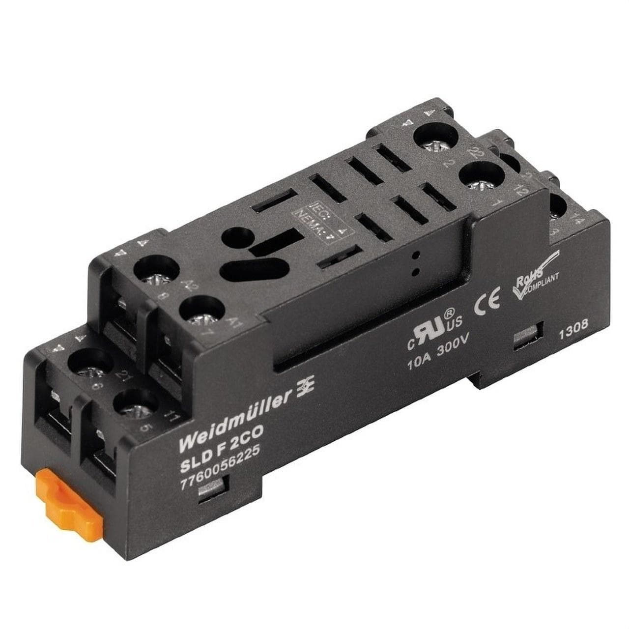 WEIDMULLER - Base portareles SLD F 2 contactos