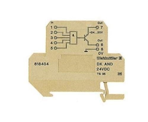WEIDMULLER - BORNE DK OR TS/35 24VDC