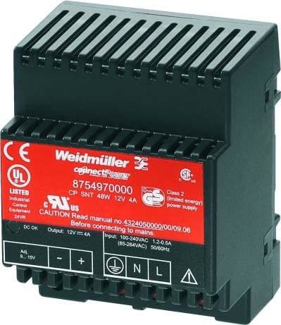 WEIDMULLER - Fuente alimentación CP-SNT 48W 12V 24VDC 4A