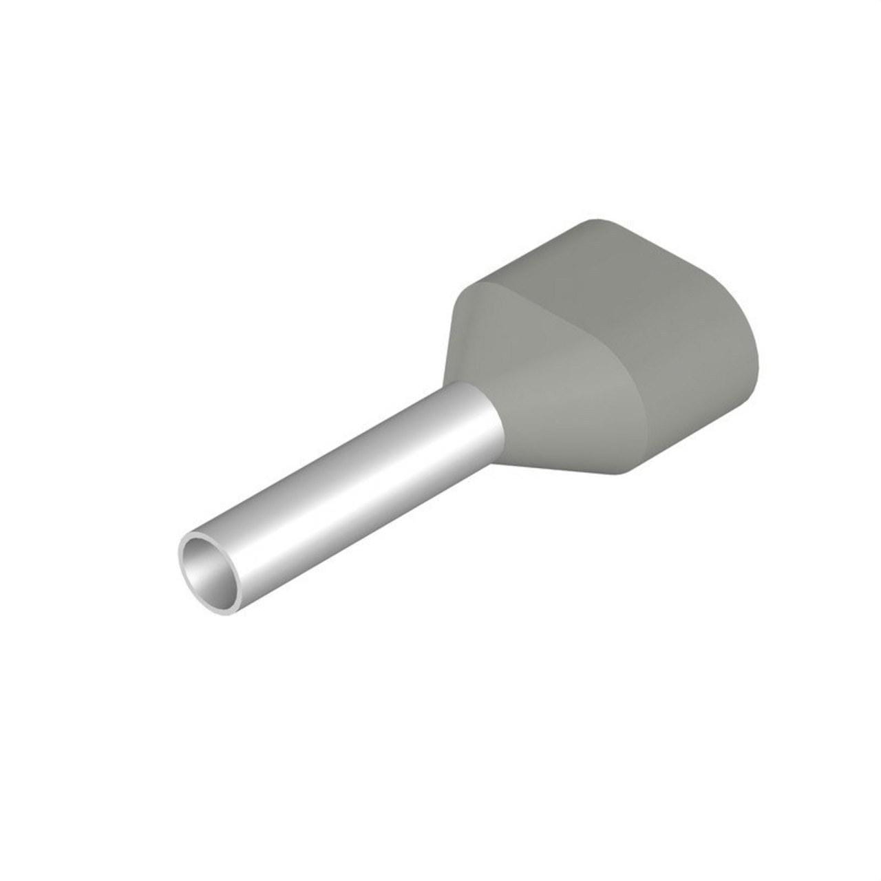 WEIDMULLER - Terminal TWIN aislado H 2x0,75D gris