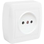 SOLERA - Base fija 2P 16A 250V 74x72x28 blanco