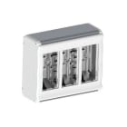 MMCONECTA - Caja de superficie 1 módulo aluminio blanco nieve