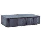 MMCONECTA - PdC para 12 conectores RJ45 Keystone 20,4mm grafito