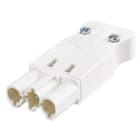 MMCONECTA - Conector M aéreo 3P blanco