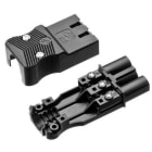 MMCONECTA - Conector M aéreo 3P 4mm grafito