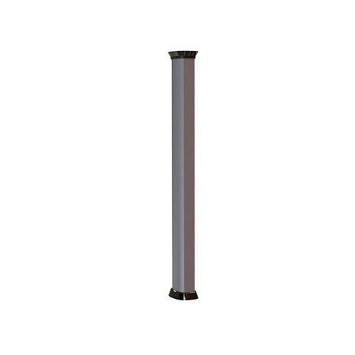 MMCONECTA - Columna aluminio doble 3m con kit accesorio embellecedor grafito