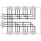 MMCONECTA - Repartidor 1 entrada 9 salidas con conector CR 3P negro