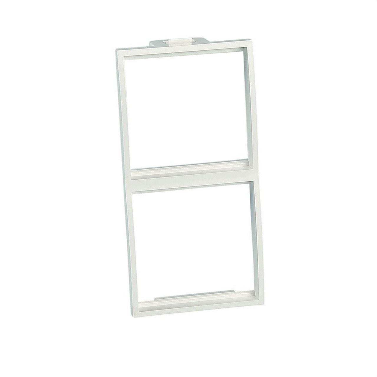MMCONECTA - Módulo adaptador para 2 huecos 45x45 blanco nieve