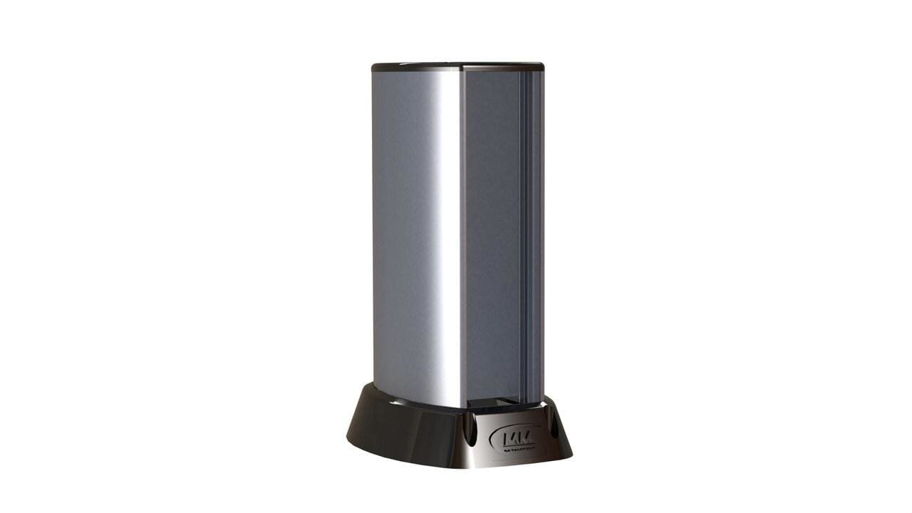 MMCONECTA - Minicolumna doble con 10 módulos 45x45 perfil aluminio grafito