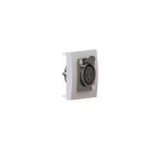 MMCONECTA - Módulo plano 45x45 con conector XLR H soldar grafito