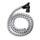 MMCONECTA - Organizador cables PC gris M25 2,5m anodizado