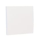 MMCONECTA - Módulo plano de 45x45 ciego blanco nieve